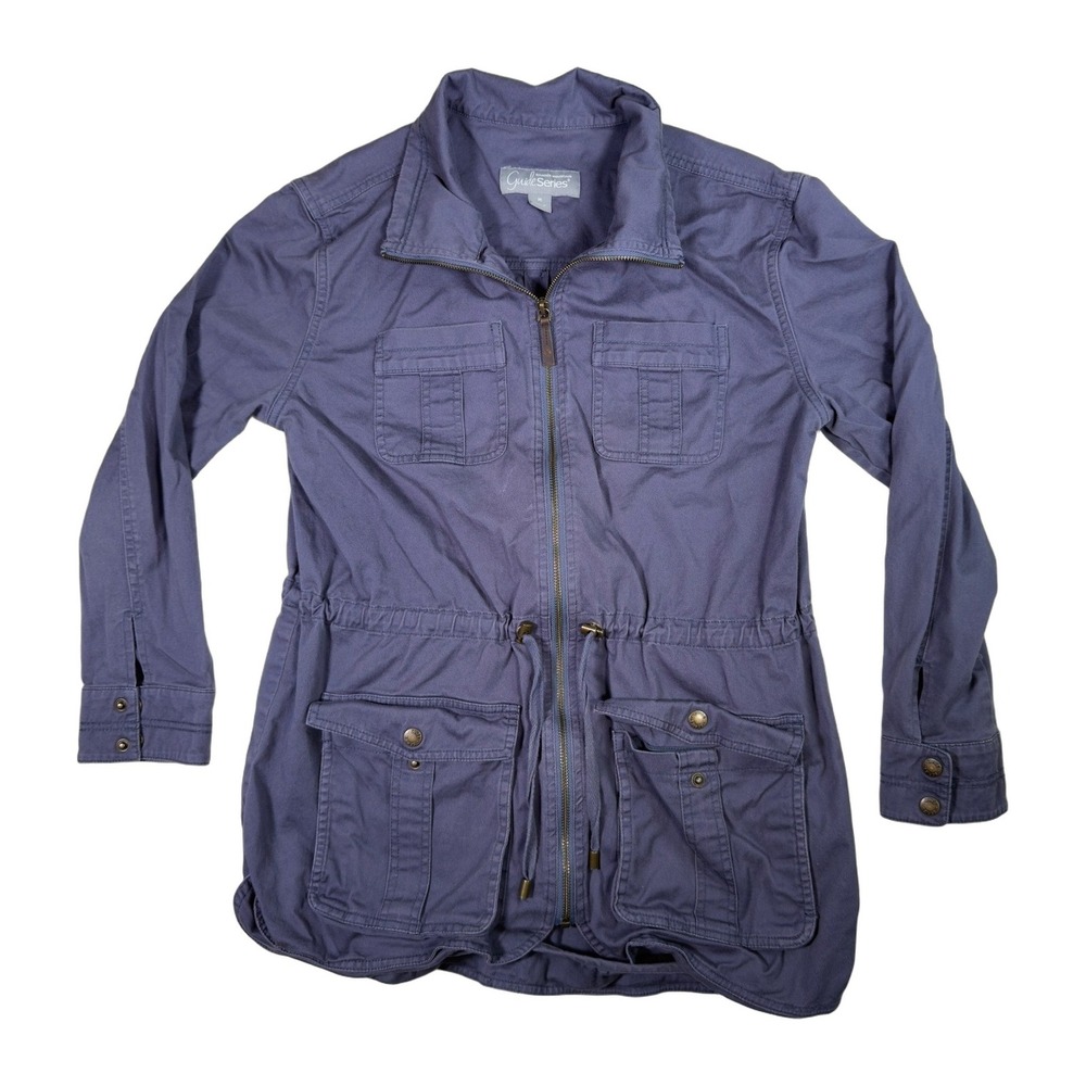 Gander Mountain Guide Series Womens Utility Anorak Jacket Blue Medium